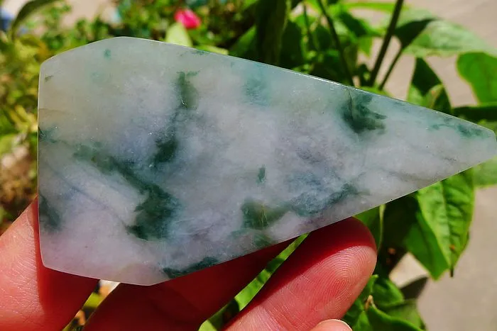 Natural Jade Rough Jadeite Raw (37g,7.8X4.2X0.55cm)