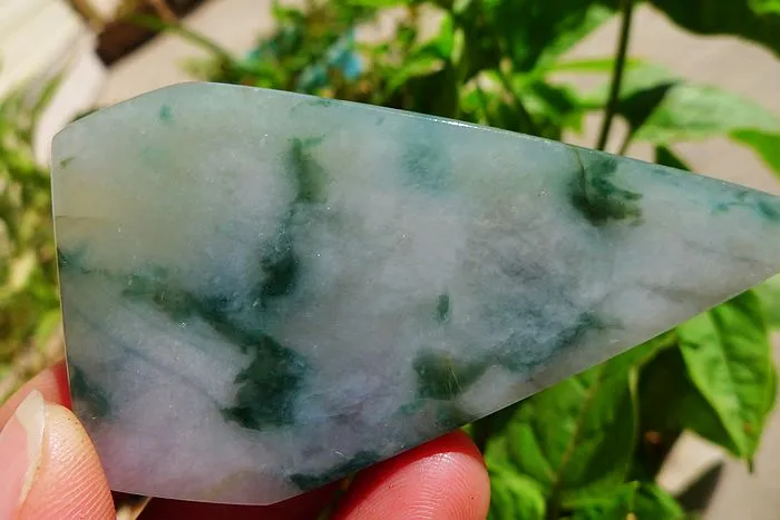 Natural Jade Rough Jadeite Raw (37g,7.8X4.2X0.55cm)
