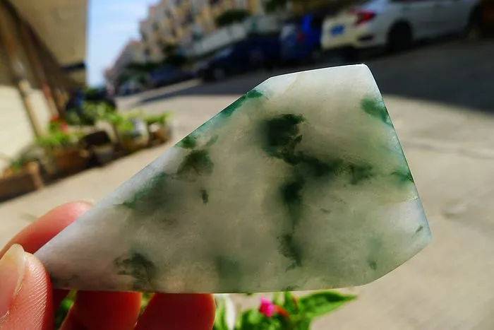 Natural Jade Rough Jadeite Raw (37g,7.8X4.2X0.55cm)
