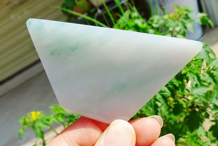 Natural Jade Rough Jadeite Raw (39g,7.3X4.7X0.5cm)