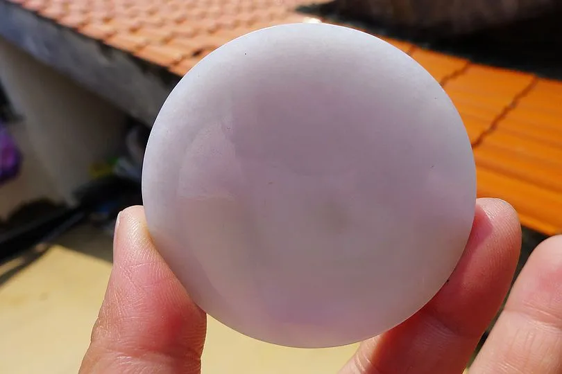 Natural Jade Rough Jadeite Raw (40g,5.3X5.3X0.5cm)