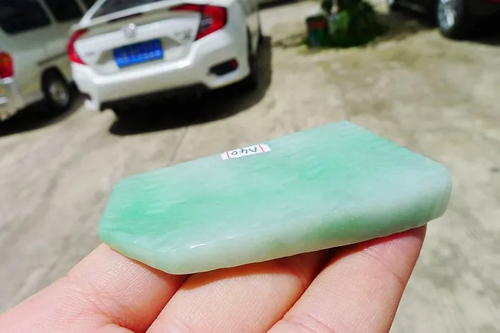 Natural Jade Rough Jadeite Raw (48g,6.7X3.7X0.9cm)