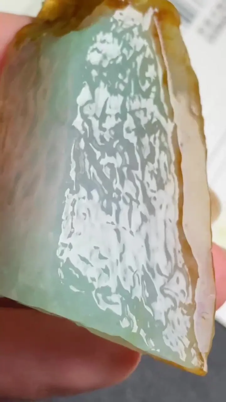 Natural Jade Rough Jadeite Raw (49g,58X30X14mm)-A6157