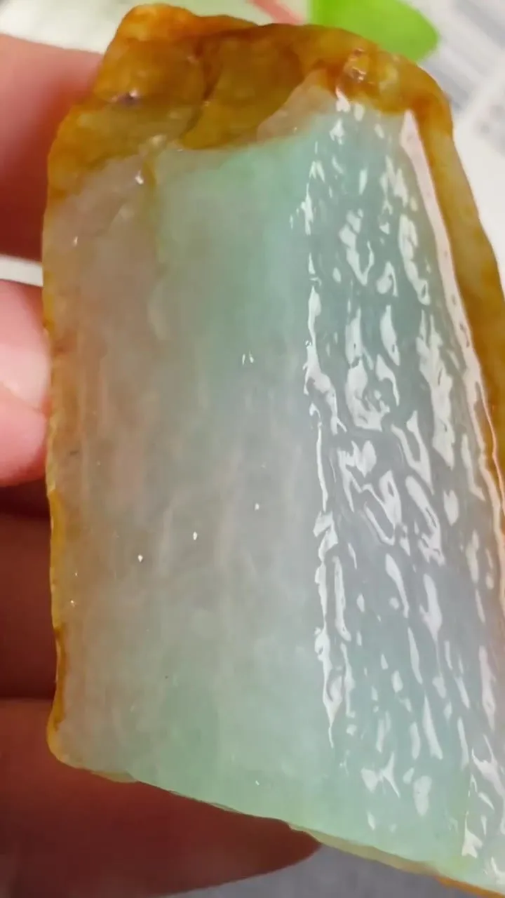 Natural Jade Rough Jadeite Raw (49g,58X30X14mm)-A6157