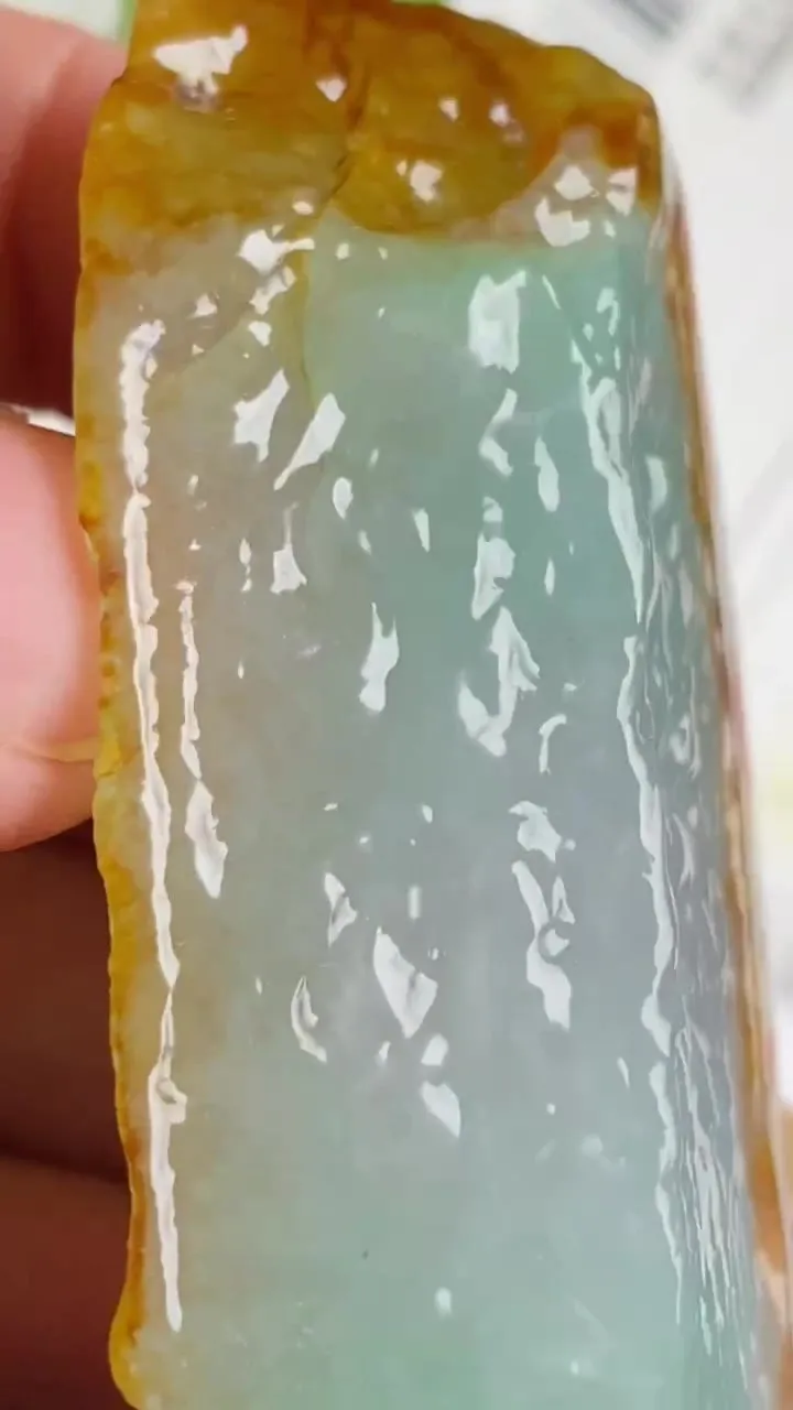 Natural Jade Rough Jadeite Raw (49g,58X30X14mm)-A6157
