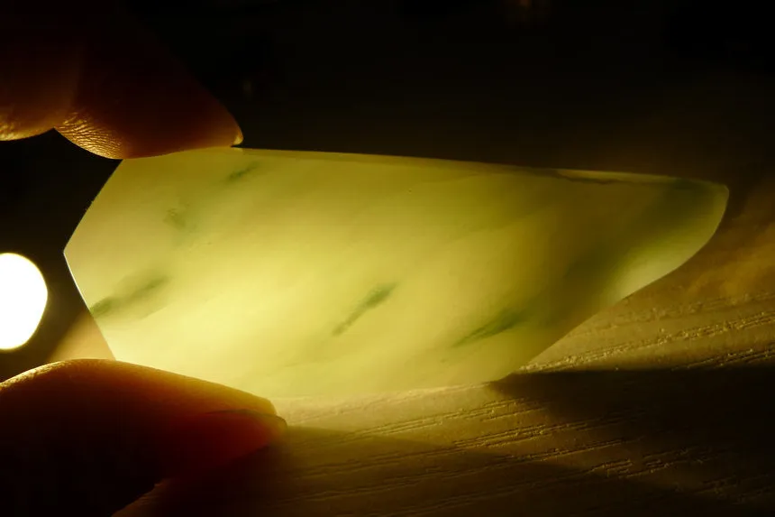 Natural Jade Rough Jadeite Raw (53g,8.3X3X1.2cm)