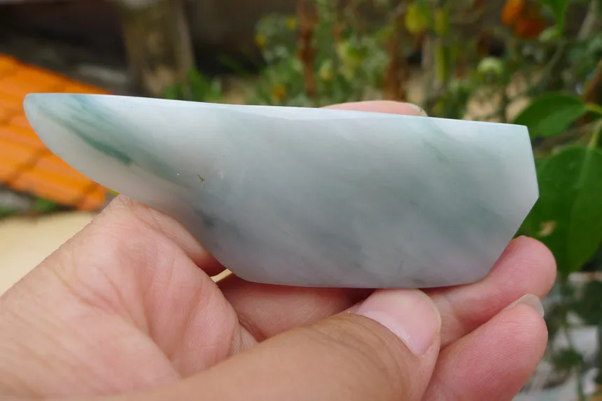 Natural Jade Rough Jadeite Raw (53g,8.3X3X1.2cm)