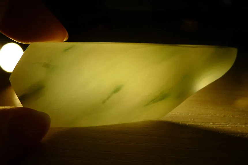 Natural Jade Rough Jadeite Raw (53g,8.3X3X1.2cm)