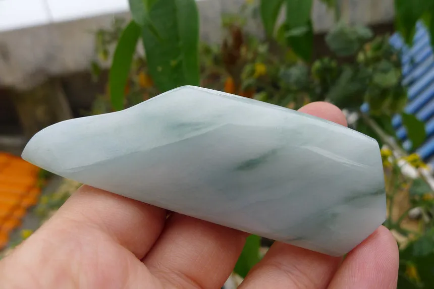 Natural Jade Rough Jadeite Raw (53g,8.3X3X1.2cm)