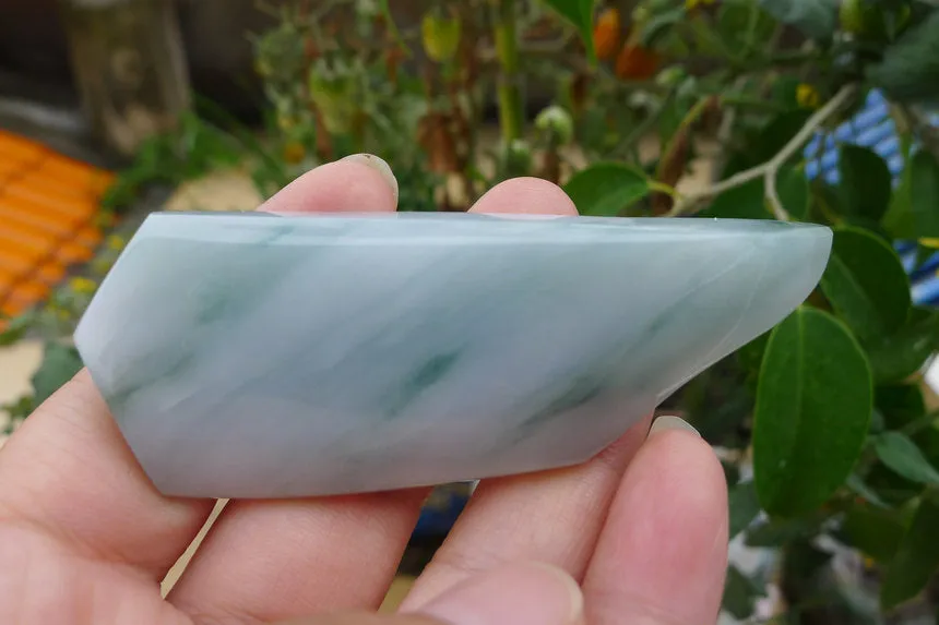 Natural Jade Rough Jadeite Raw (53g,8.3X3X1.2cm)