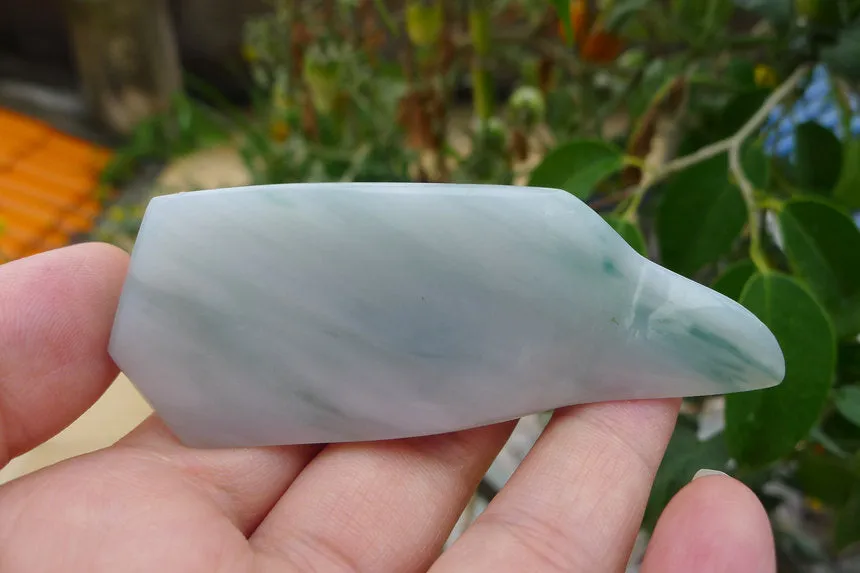 Natural Jade Rough Jadeite Raw (53g,8.3X3X1.2cm)