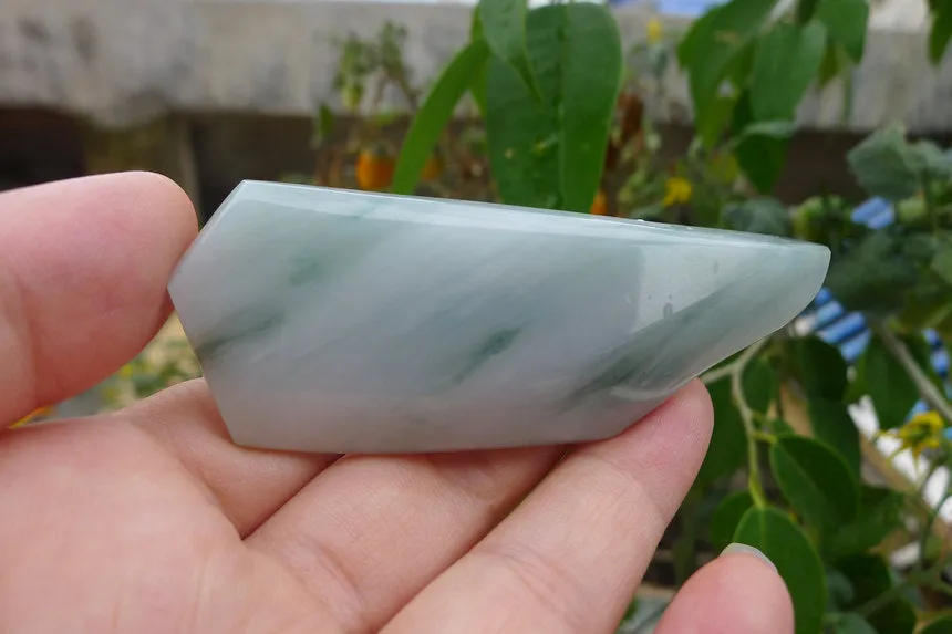 Natural Jade Rough Jadeite Raw (53g,8.3X3X1.2cm)