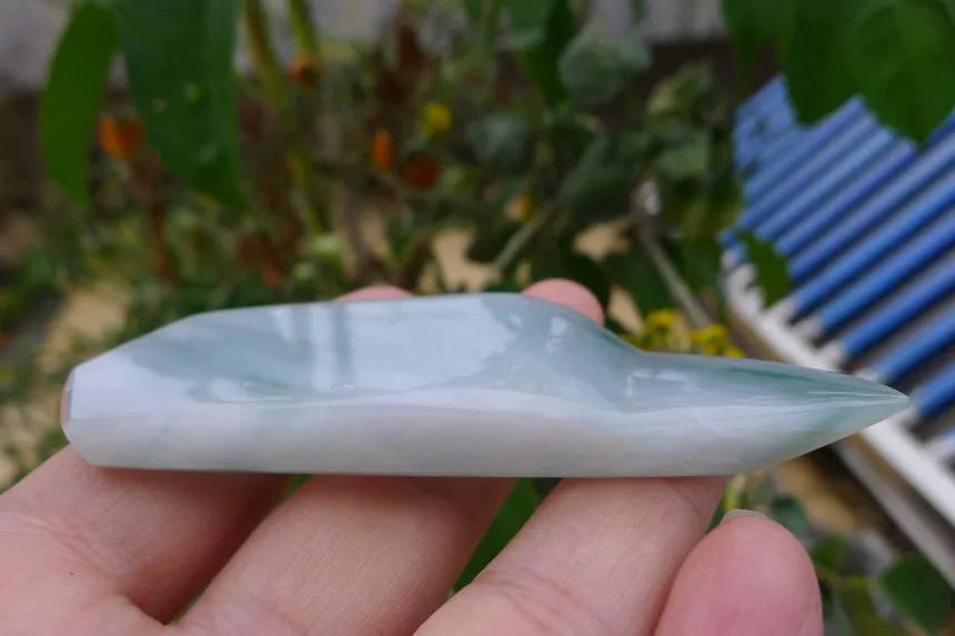 Natural Jade Rough Jadeite Raw (53g,8.3X3X1.2cm)