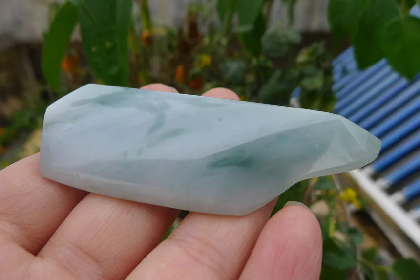 Natural Jade Rough Jadeite Raw (53g,8.3X3X1.2cm)