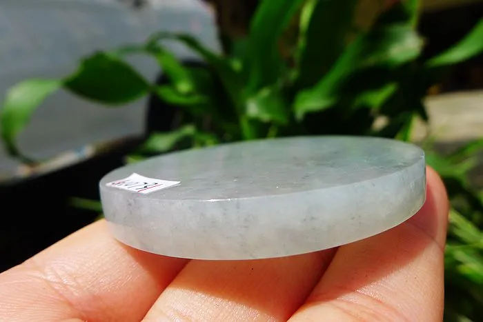 Natural Jade Rough Jadeite Raw (55g,5.45X5.45X0.65cm)