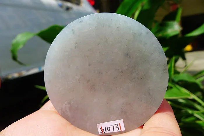 Natural Jade Rough Jadeite Raw (55g,5.45X5.45X0.65cm)