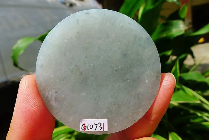 Natural Jade Rough Jadeite Raw (55g,5.45X5.45X0.65cm)