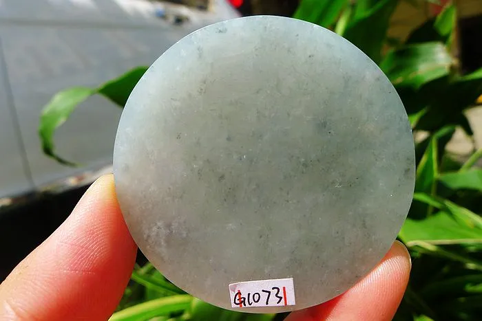 Natural Jade Rough Jadeite Raw (55g,5.45X5.45X0.65cm)