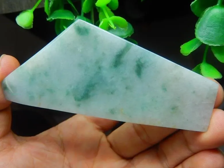 Natural Jade Rough Jadeite Raw (56g, 97X41X6mm)