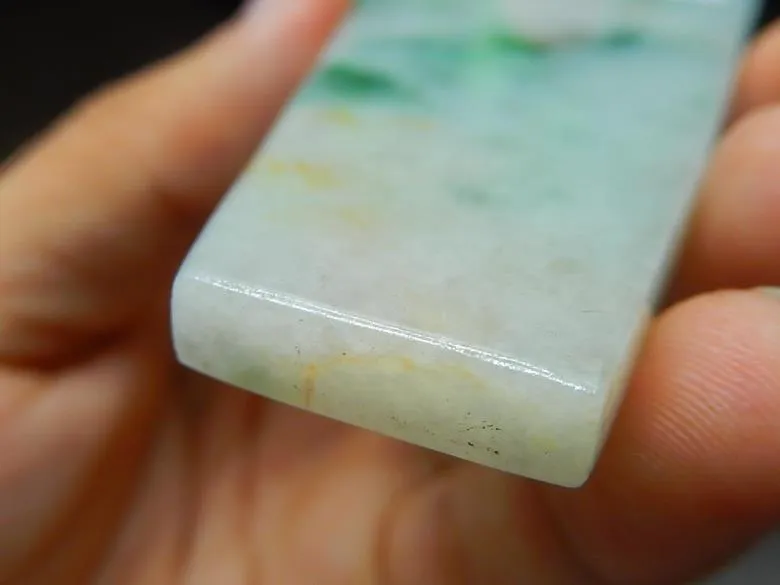 Natural Jade Rough Jadeite Raw (56g, 97X41X6mm)