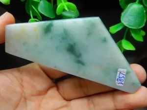 Natural Jade Rough Jadeite Raw (56g, 97X41X6mm)