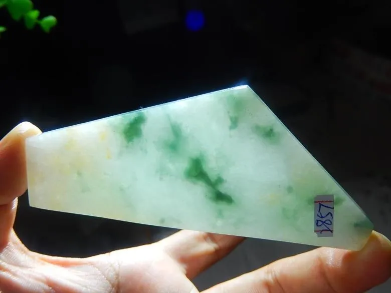 Natural Jade Rough Jadeite Raw (56g, 97X41X6mm)
