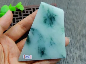 Natural Jade Rough Jadeite Raw (58g, 78X63X5.5mm)