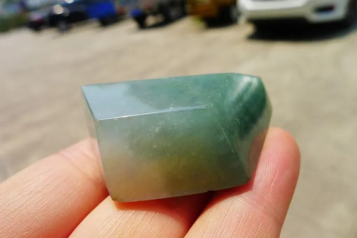 Natural Jade Rough Jadeite Raw (61g,5.4X3.8X1.55cm)