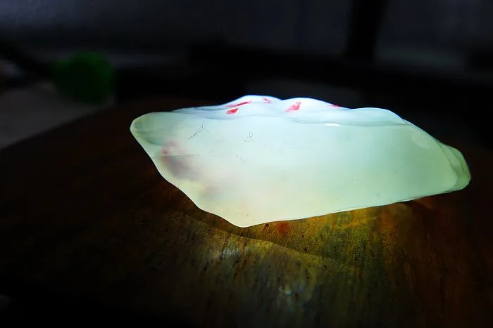 Natural Jade Rough Jadeite Raw (6.5g,3X1.8X0.9cm)