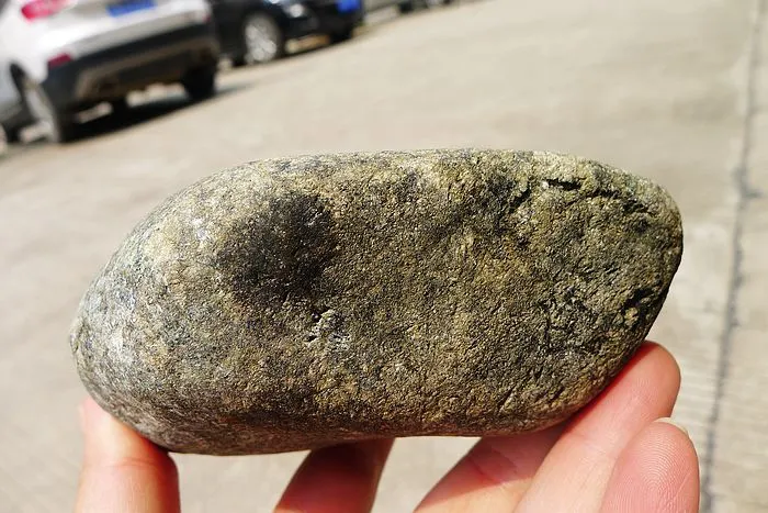Natural Jade Rough Jadeite Raw (848g,10.7X9.5X4.9cm)