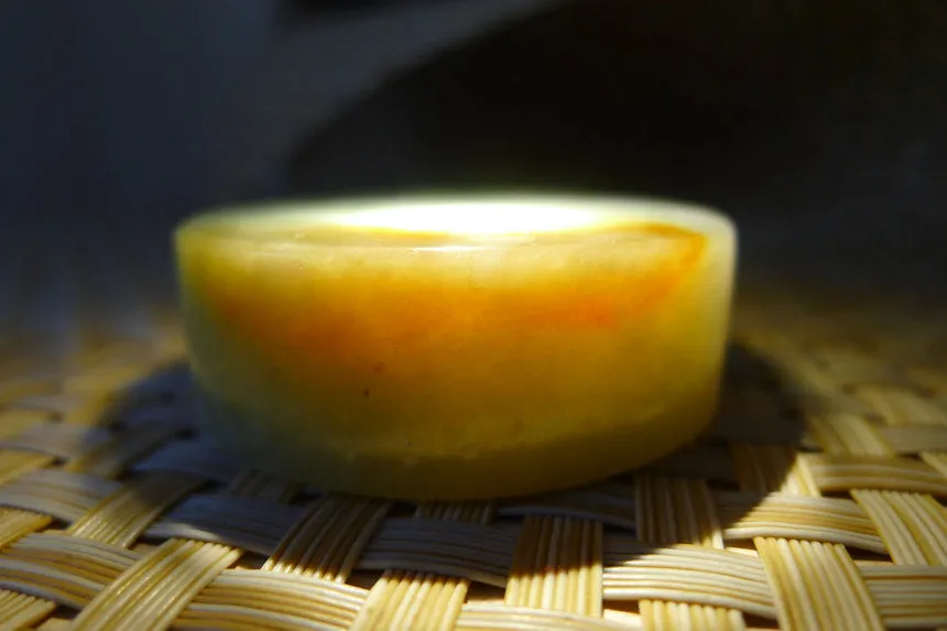 Natural Jade Rough Jadeite Raw (99g,4.8X4.8X1.65cm)