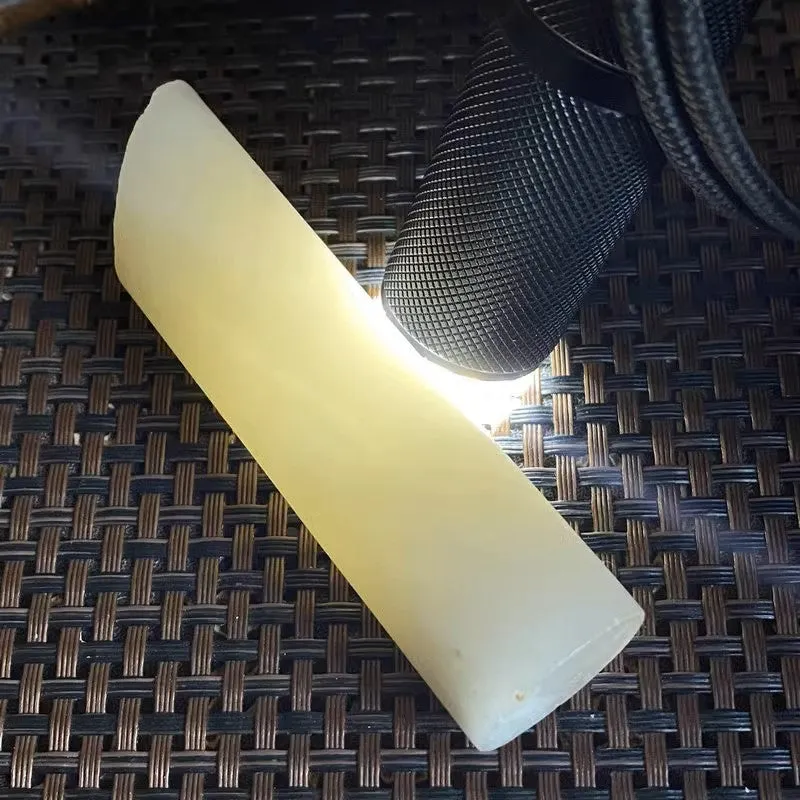 Natural Kunlun Jade Rough Nephrite Raw (103g,9.1X2.3cm)