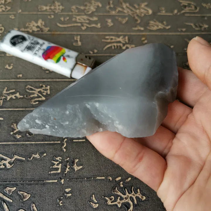 Natural Kunlun Jade Rough Nephrite Raw (145g, 11X5X1.5cm)