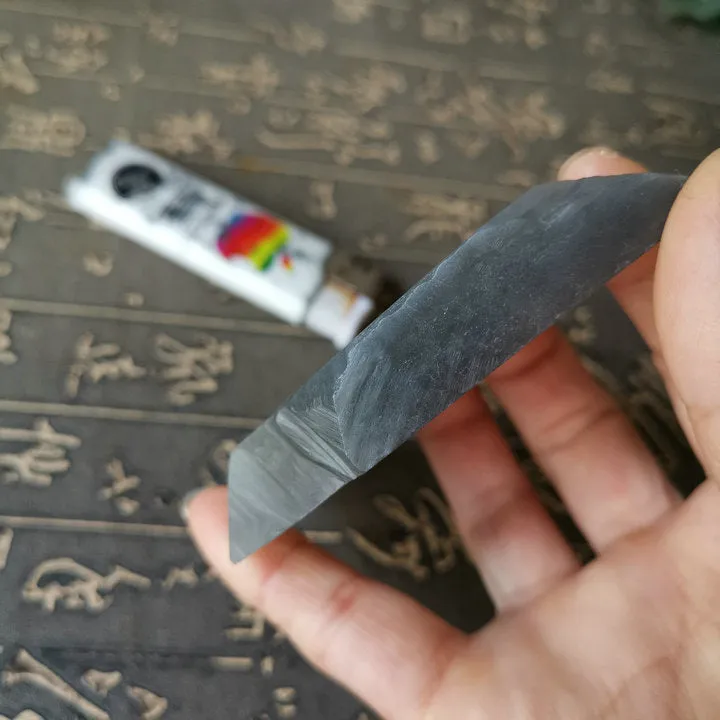 Natural Kunlun Jade Rough Nephrite Raw (145g, 11X5X1.5cm)