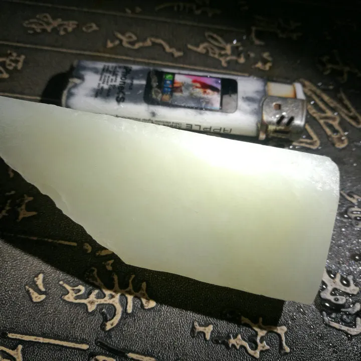 Natural Kunlun Jade Rough Nephrite Raw (177g, 9.9X3.5X3.3cm)