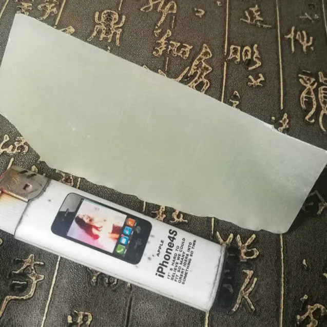 Natural Kunlun Jade Rough Nephrite Raw (249g, 12X4X3cm)