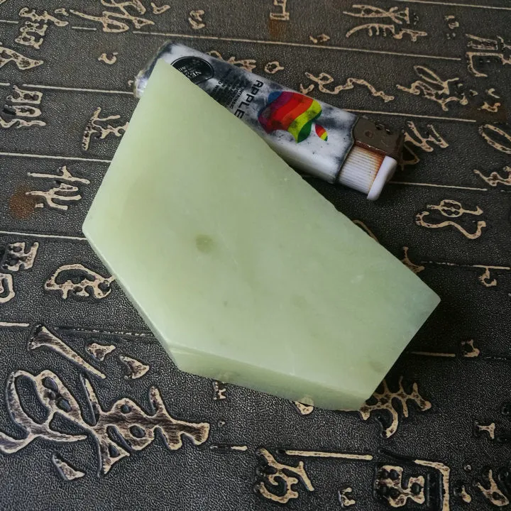Natural Kunlun Jade Rough Nephrite Raw (282g, 9.5X5X2.5cm)
