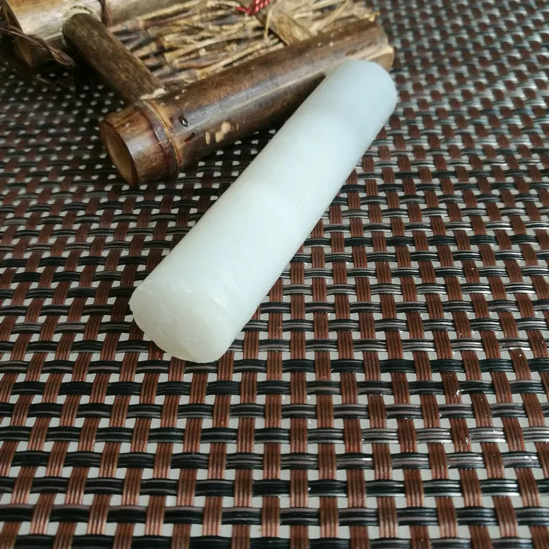 Natural Kunlun Jade Rough Nephrite Raw (54g, 7.5X1.7cm)