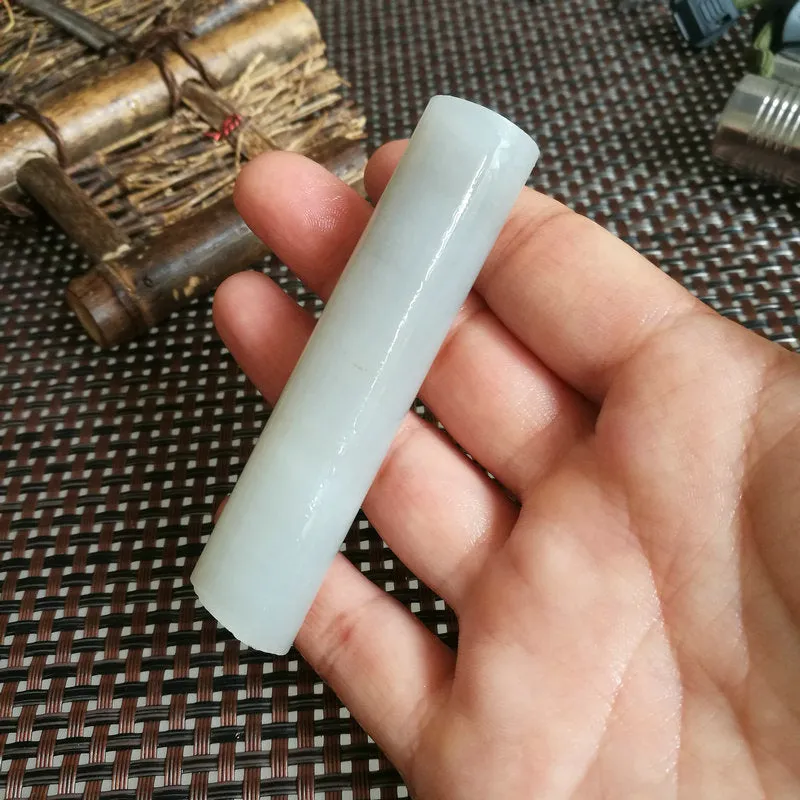 Natural Kunlun Jade Rough Nephrite Raw (54g, 7.5X1.7cm)