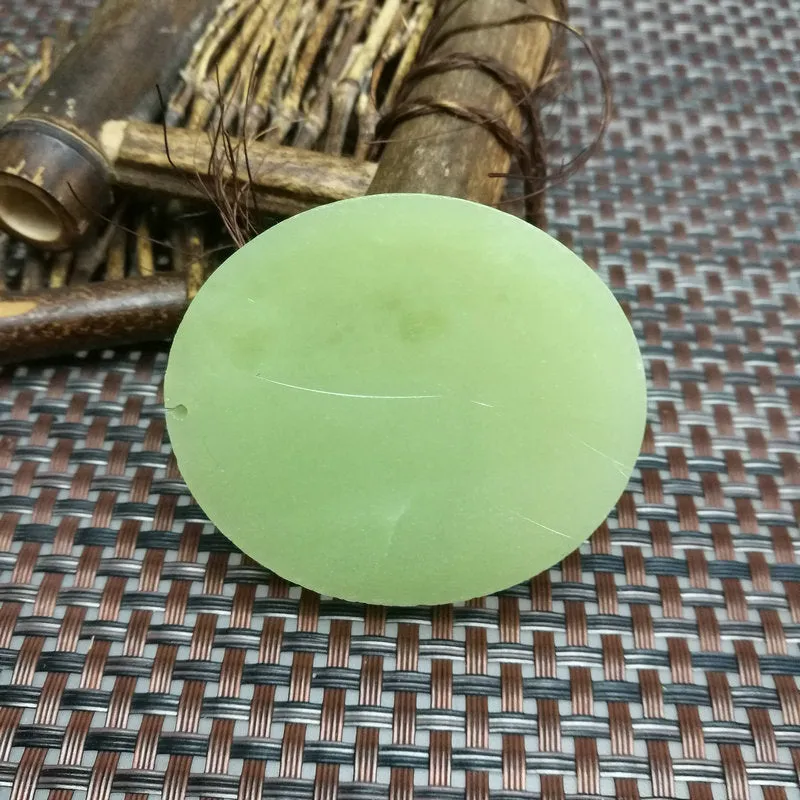 Natural Kunlun Jade Rough Nephrite Raw (65g,5.3X4.6X1.1cm)