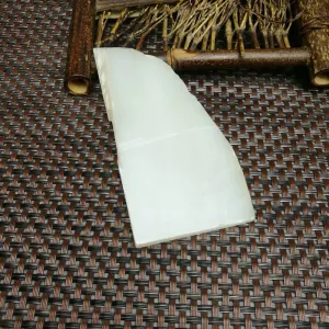 Natural Kunlun Jade Rough Nephrite Raw (69g,10.5X5X0.5cm)
