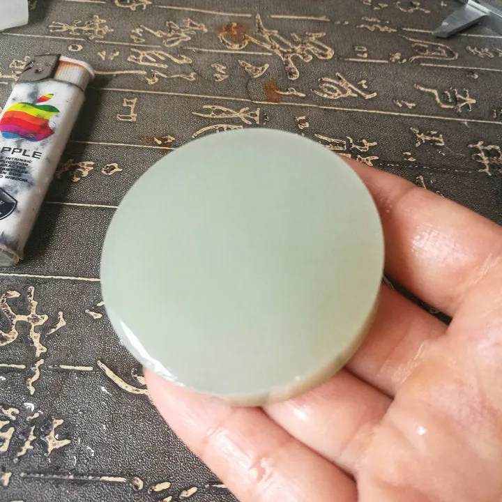 Natural Kunlun Jade Rough Nephrite Raw (89g, 5.3X1.3cm)