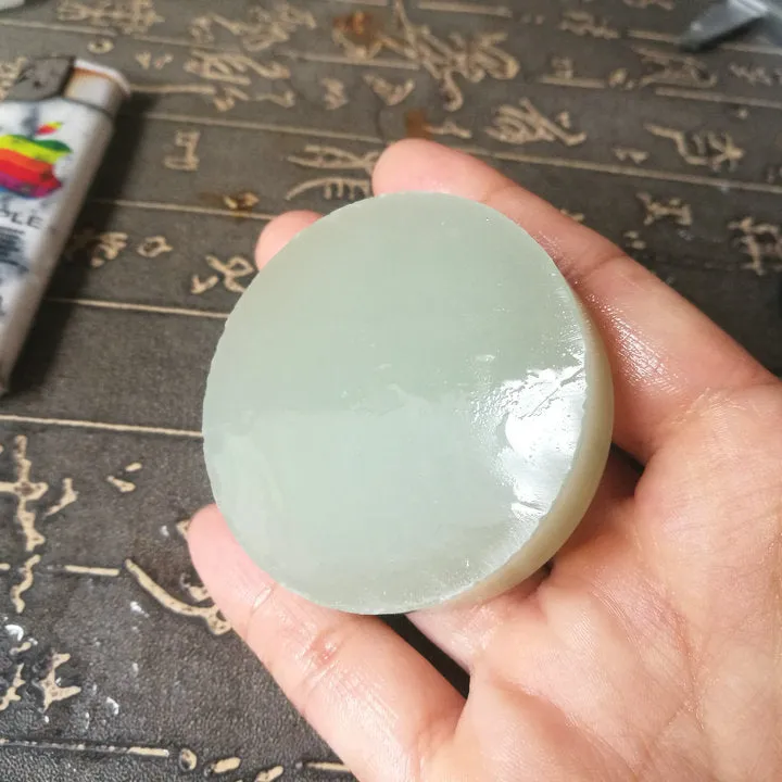 Natural Kunlun Jade Rough Nephrite Raw (89g, 5.3X1.3cm)