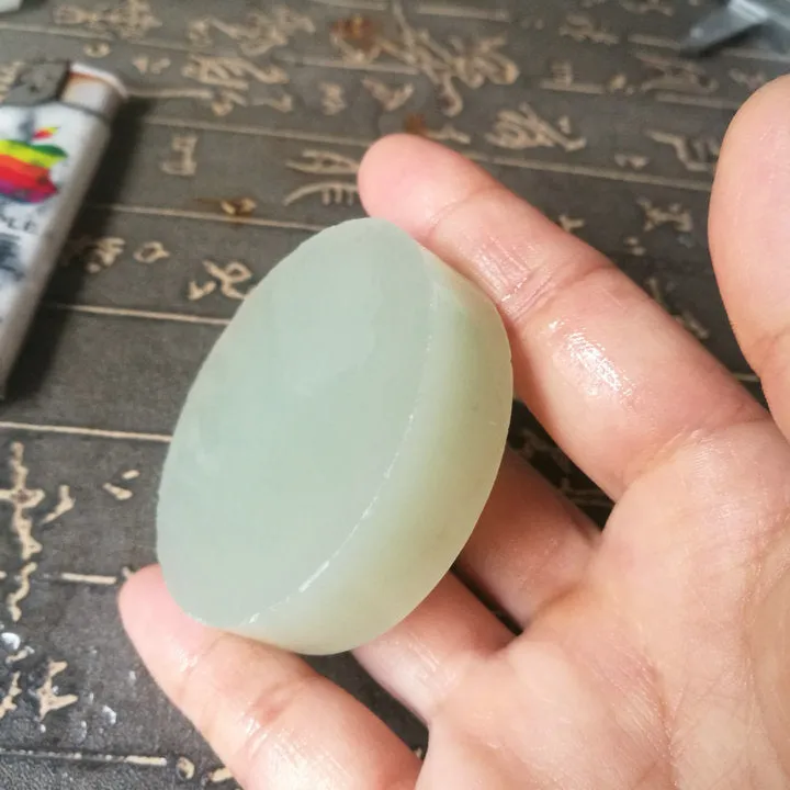 Natural Kunlun Jade Rough Nephrite Raw (89g, 5.3X1.3cm)