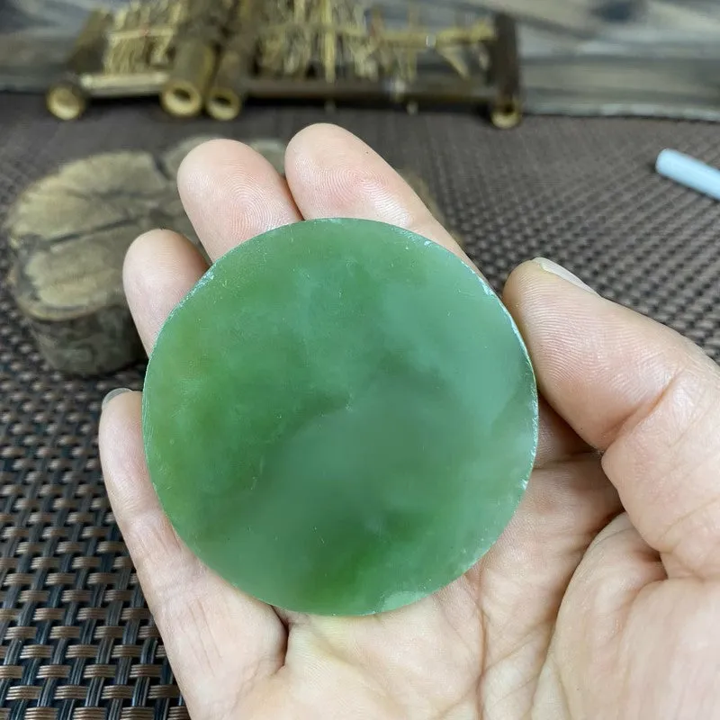 Natural Siberian Jade Rough Nephrite Raw (26g, 5.5X0.32cm)