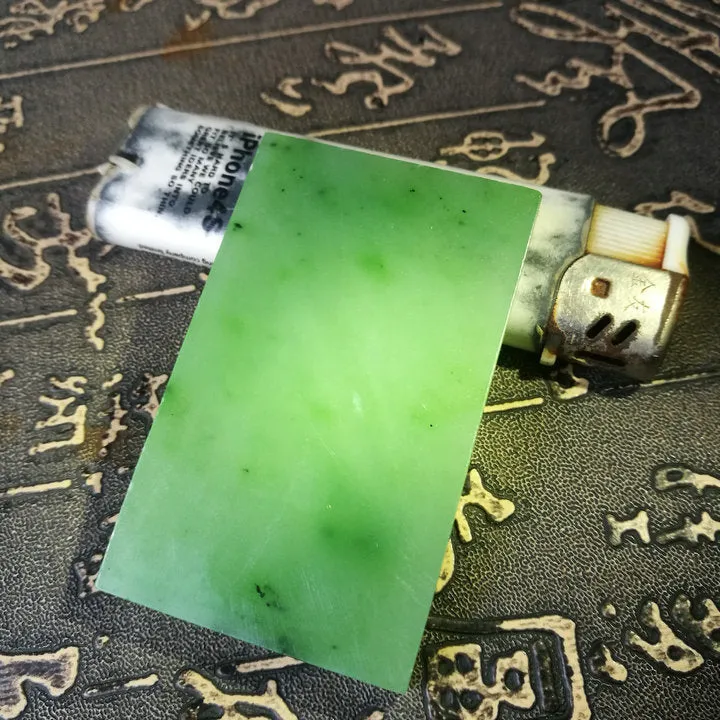 Natural Siberian Jade Rough Nephrite Raw (41g, 6X3.8X0.6cm)