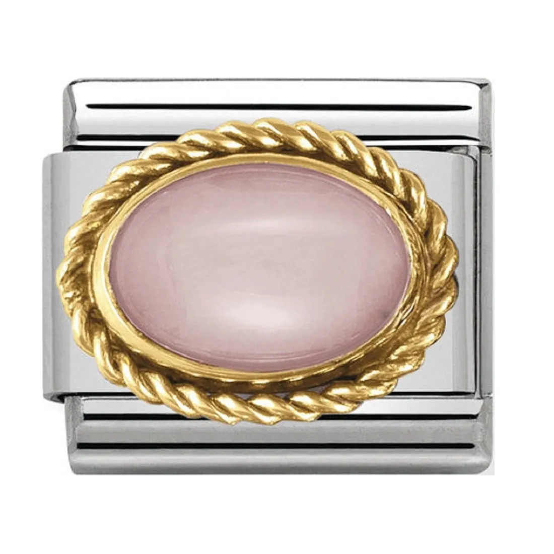 NOMINATION Link Gold with Pink Opal Oval