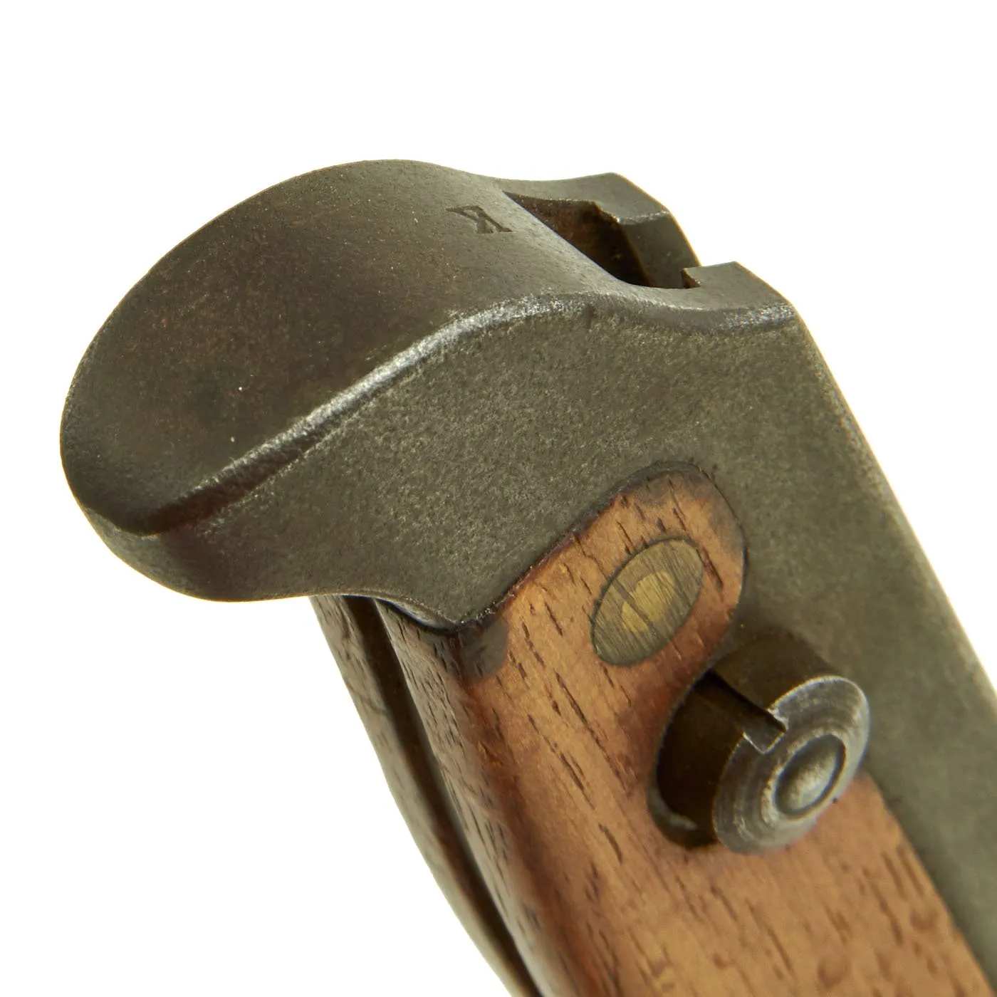 Original Danish Krag–Jørgensen M1915 T-Back Bayonet for Gevær M/89 Rifle with Scabbard - dated 1922