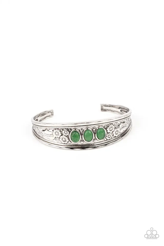 Paparazzi Bracelet ~ Flower Patch Picnic - Green