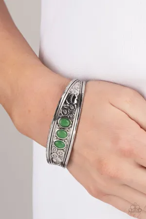 Paparazzi Bracelet ~ Flower Patch Picnic - Green